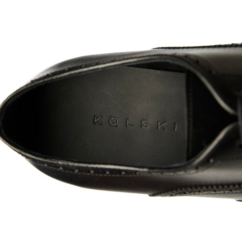 Full Brogue Oxfords Svartir